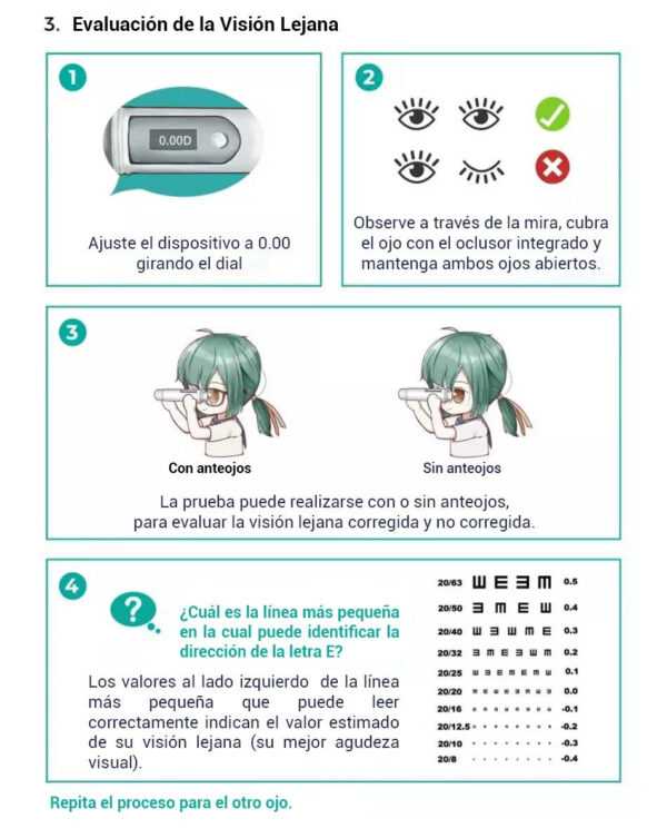 AUTOREFRACTOMETRO PORTATIL _ MODELO 1010 - Imagen 5